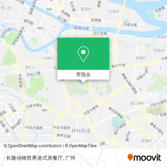 长隆动物世界港式茶餐厅地图