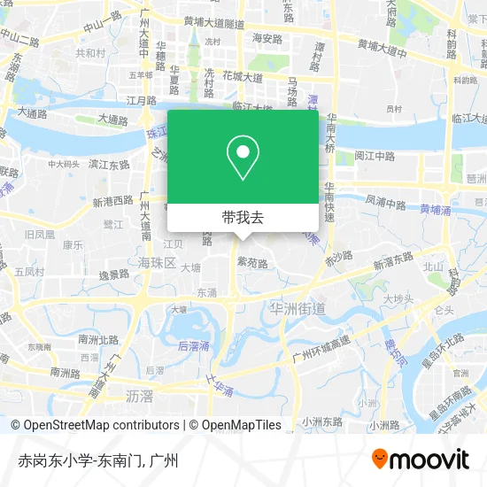 赤岗东小学-东南门地图
