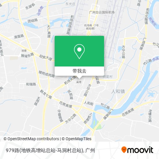 979路(地铁高增站总站-马洞村总站)地图