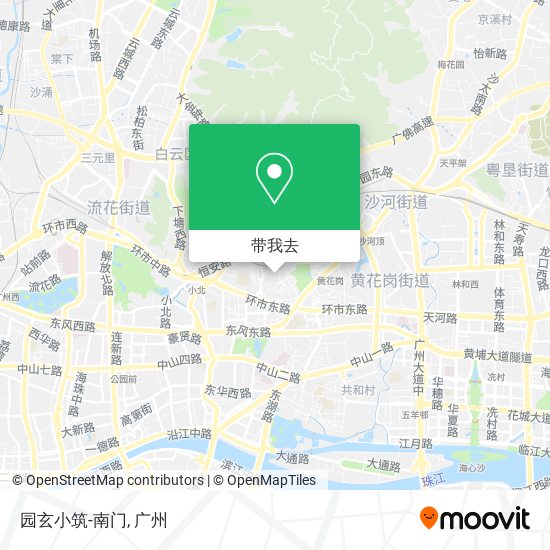 园玄小筑-南门地图