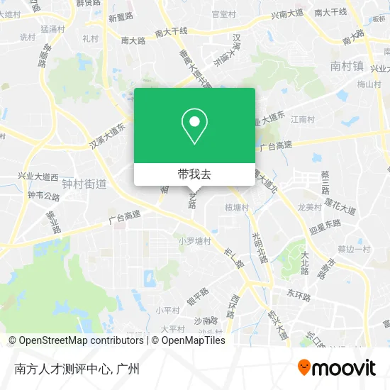 南方人才测评中心地图