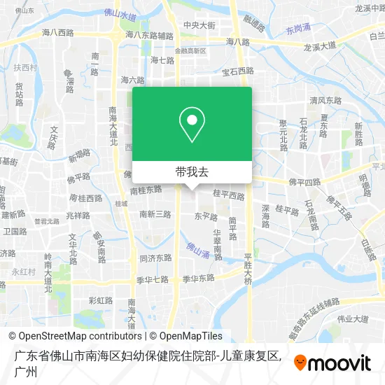 广东省佛山市南海区妇幼保健院住院部-儿童康复区地图