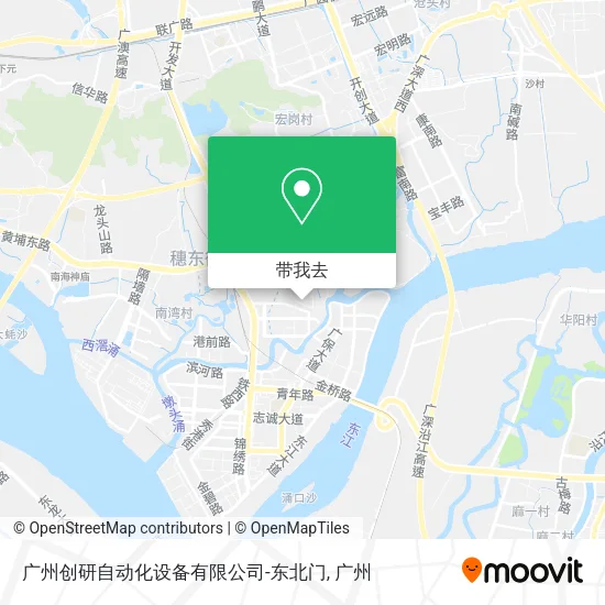 广州创研自动化设备有限公司-东北门地图