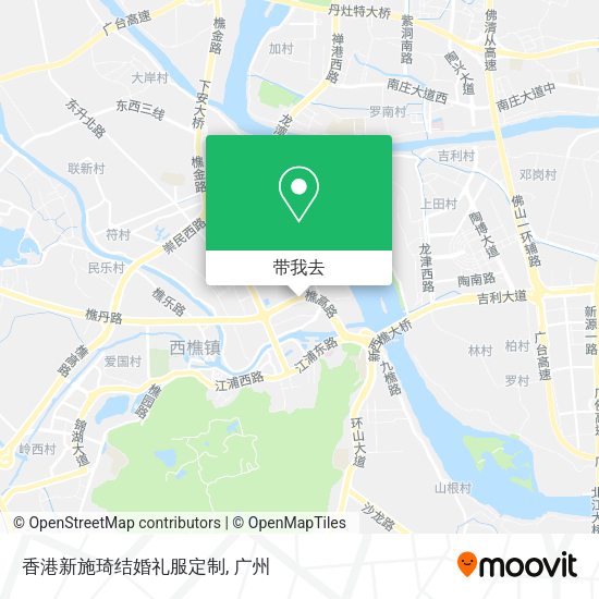 香港新施琦结婚礼服定制地图