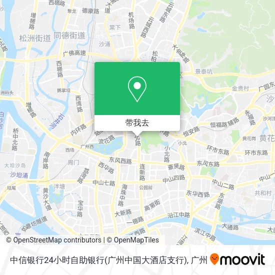 中信银行24小时自助银行(广州中国大酒店支行)地图