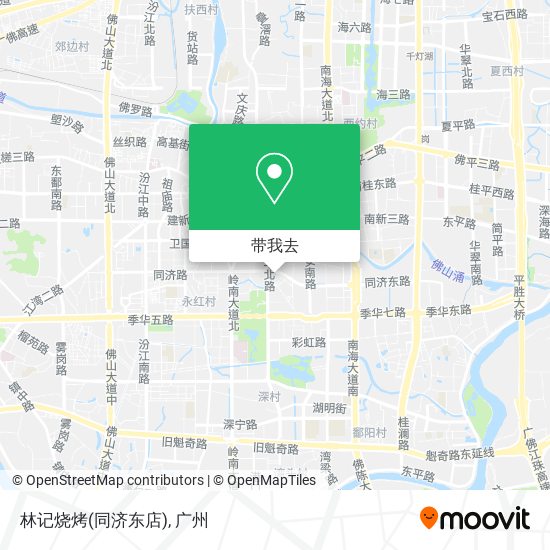 林记烧烤(同济东店)地图