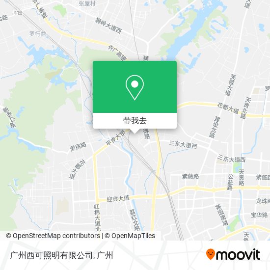 广州西可照明有限公司地图