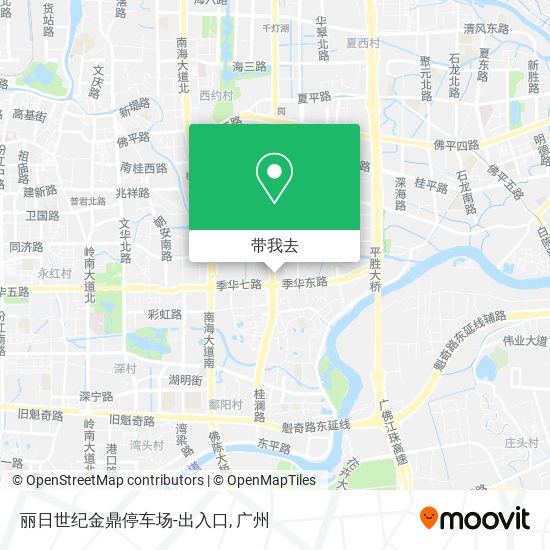 丽日世纪金鼎停车场-出入口地图