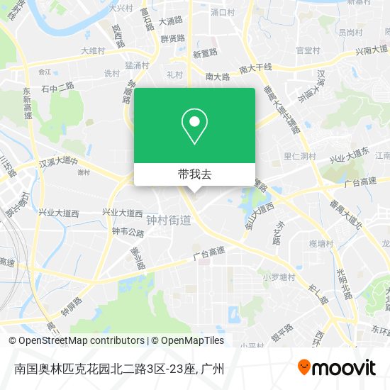 南国奥林匹克花园北二路3区-23座地图