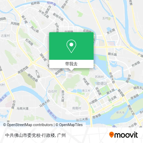 中共佛山市委党校-行政楼地图