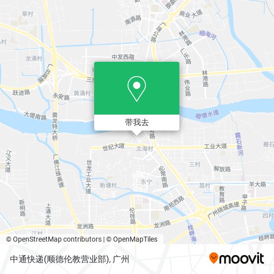 中通快递(顺德伦教营业部)地图