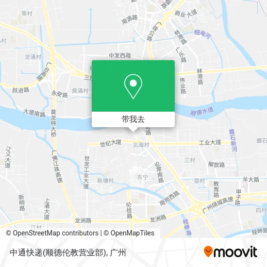 中通快递(顺德伦教营业部)地图