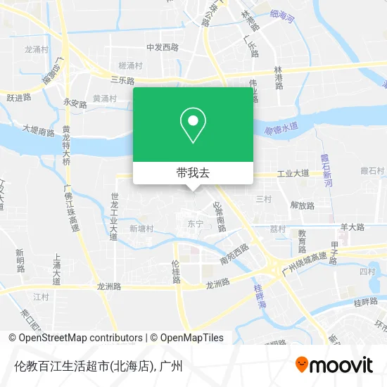 伦教百江生活超市(北海店)地图