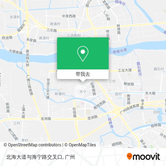 北海大道与海宁路交叉口地图