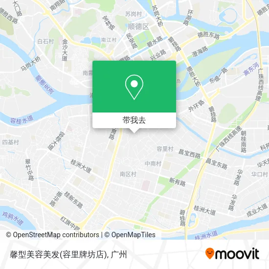 馨型美容美发(容里牌坊店)地图