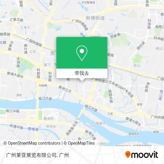 广州莱亚展览有限公司地图