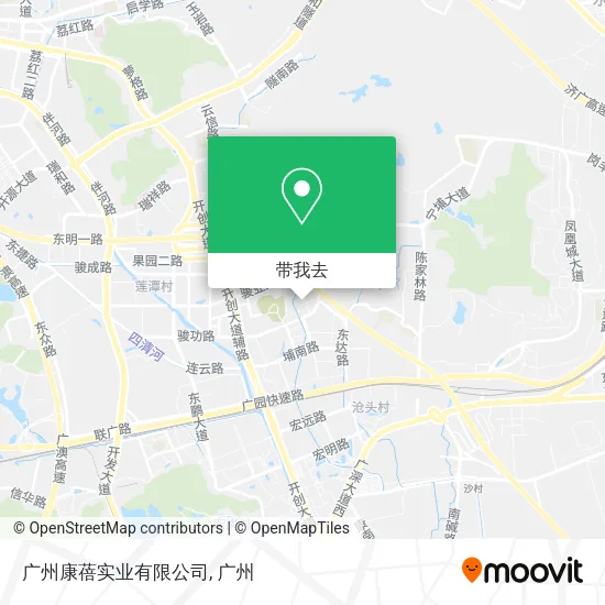 广州康蓓实业有限公司地图