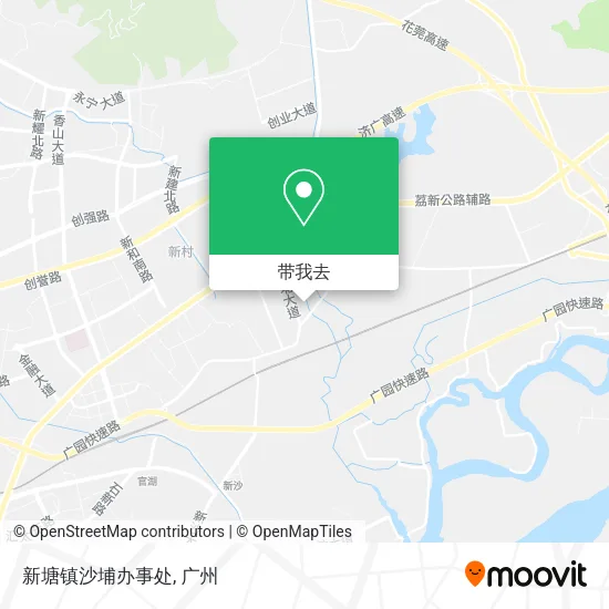 新塘镇沙埔办事处地图