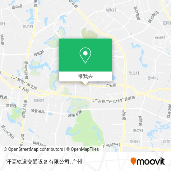 汗高轨道交通设备有限公司地图