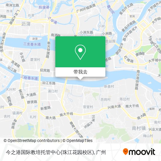 今之港国际教培托管中心(珠江花园校区)地图