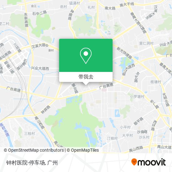钟村医院-停车场地图