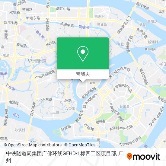 中铁隧道局集团广佛环线GFHD-1标四工区项目部地图