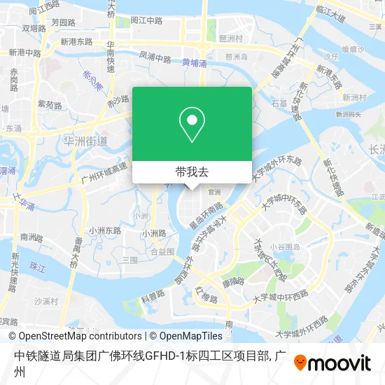 中铁隧道局集团广佛环线GFHD-1标四工区项目部地图