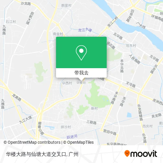华楼大路与仙塘大道交叉口地图