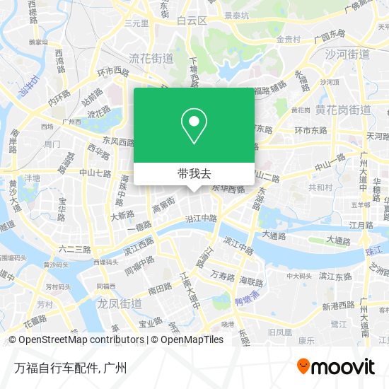 万福自行车配件地图