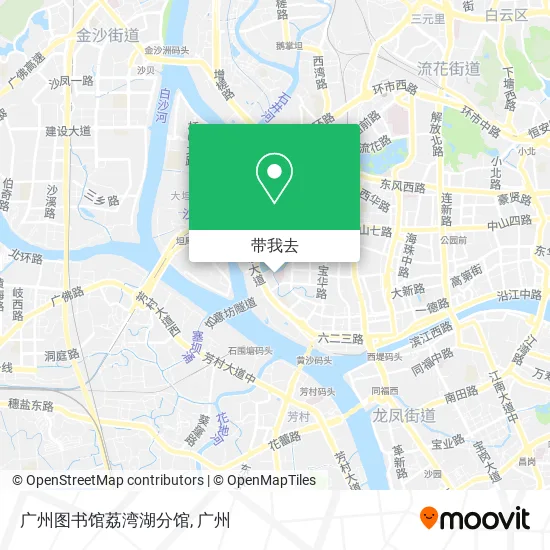 广州图书馆荔湾湖分馆地图