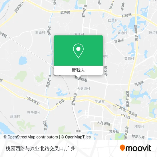 桃园西路与兴业北路交叉口地图