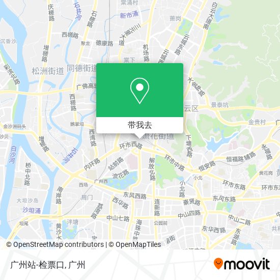 广州站-检票口地图