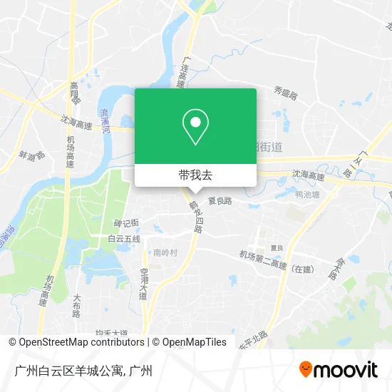 广州白云区羊城公寓地图