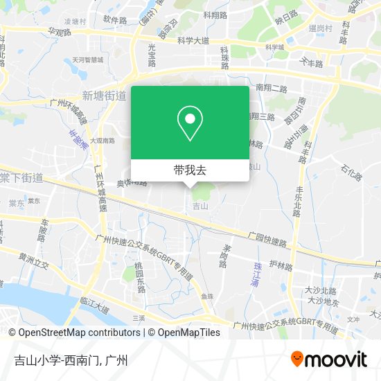 吉山小学-西南门地图