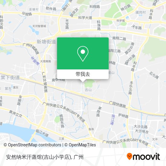安然纳米汗蒸馆(吉山小学店)地图