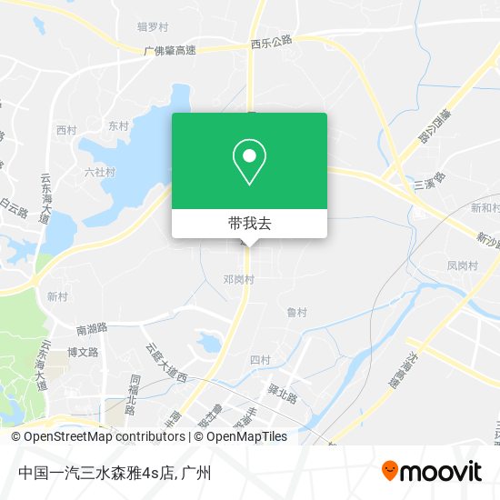 中国一汽三水森雅4s店地图
