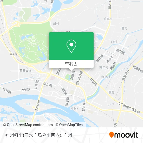 神州租车(三水广场停车网点)地图