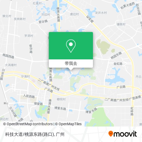 科技大道/桃源东路(路口)地图