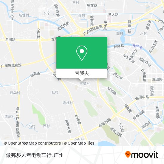 傲邦步风者电动车行地图
