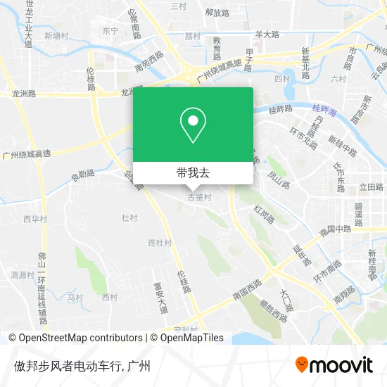 傲邦步风者电动车行地图