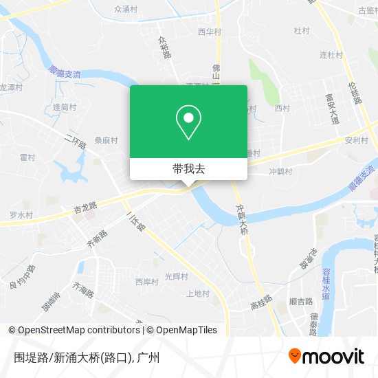 围堤路/新涌大桥(路口)地图