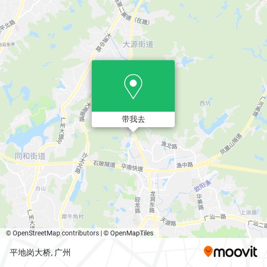平地岗大桥地图