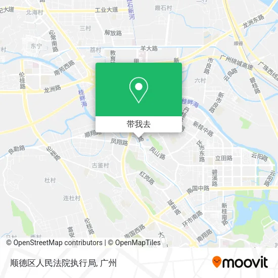 顺德区人民法院执行局地图