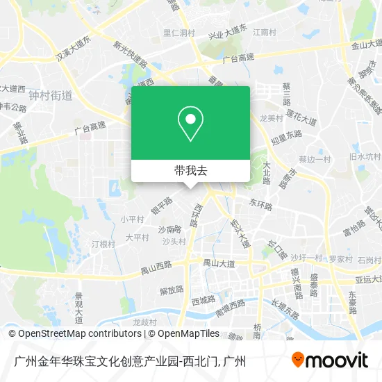 广州金年华珠宝文化创意产业园-西北门地图