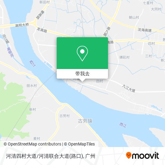 河清四村大道/河清联合大道(路口)地图