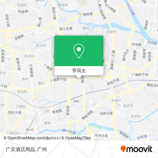 广宾酒店用品地图