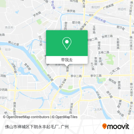 佛山市禅城区下朗永丰起毛厂地图