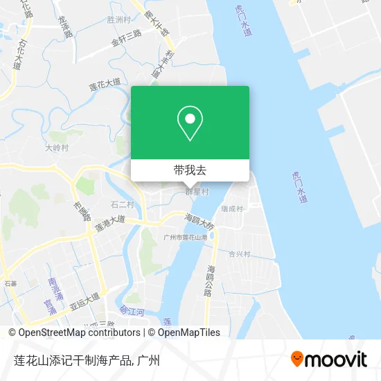 莲花山添记干制海产品地图