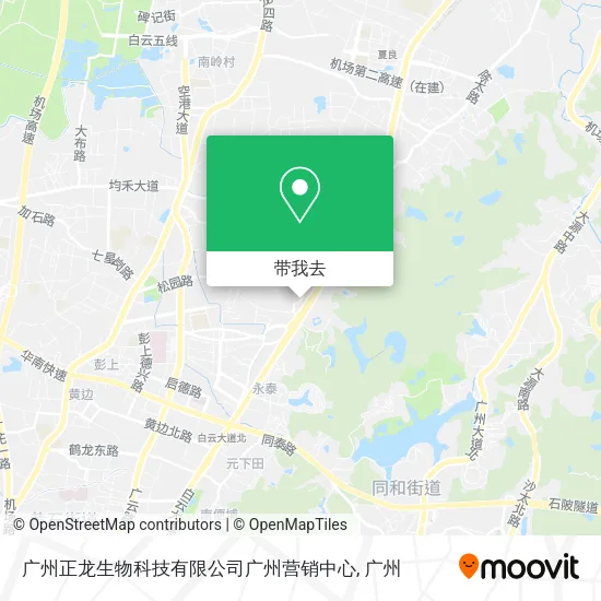 广州正龙生物科技有限公司广州营销中心地图