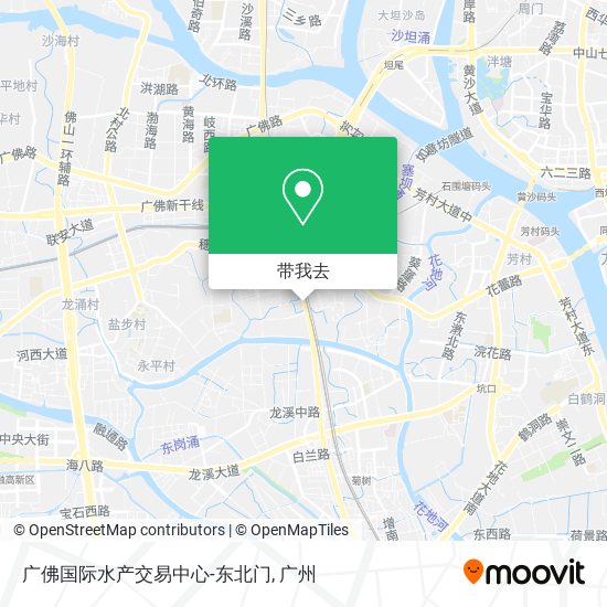 广佛国际水产交易中心-东北门地图